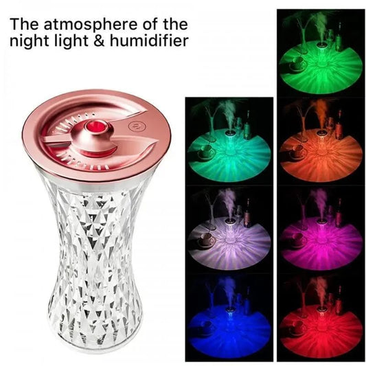 Crystal LED Flame Aroma Diffuser & Humidifier –